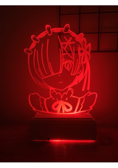 Rem Re:zero 16 Renk Gece Lambası