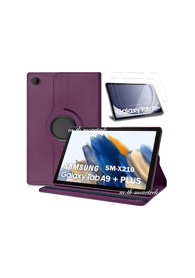 Galaxy Tab A9 Plus 11" Uyumlu Kılıf Zırh Ve Ekran Koruyucu Set
