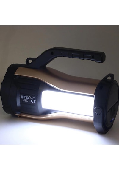 Panther Pt-8896 Usb Şarjlı Solar El Feneri Krem
