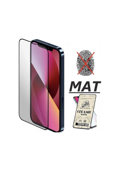 Apple İphone 13 Pro Max Mat Seramik Cam Nano Esnek Kırılmaz Full Tam Kaplayan Ekran Koruyucu