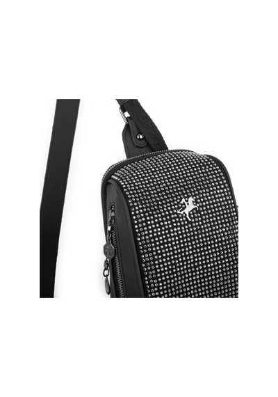 Nas Bag Bel Ve Body Bag Siyah Gümüş Tasli Siyah