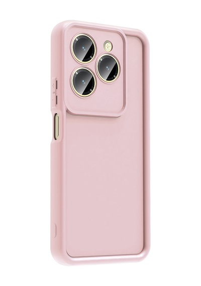 Hot 40 Kılıf Kamera Korumalı Kalın Silikon Üstün Koruma Pazarplus Pembe