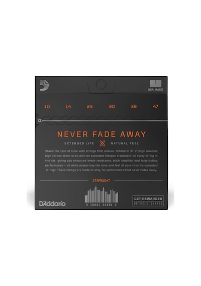 D'addario Xtapb1047 Xt Extra Light Bronze Acoustic Guitar Strings