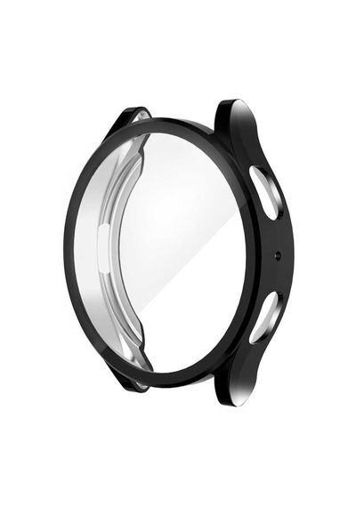 Galaxy Uyumlu Watch 5 40mm Silikon Tpu Kasa Ve Ekran Koruyucu Mkst Watch Gard 15 - Siyah
