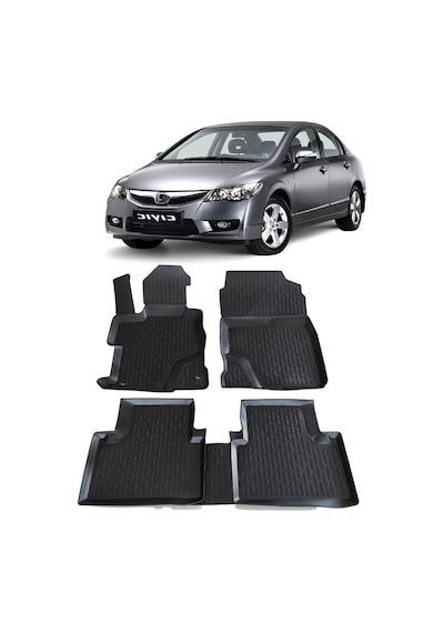 Honda Civic Fd6 Paspas 2006 - 2012 Arası 3D Havuzlu Wöller Paspas