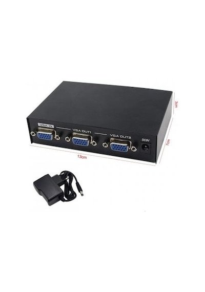 2 port vga çoğaltıcı 2 port vga splitter 200 mhz