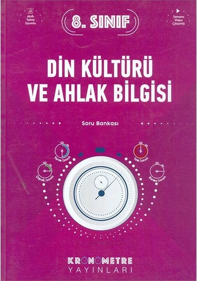Kronometre 8.sınıf Din Kültürü Soru Bankası
