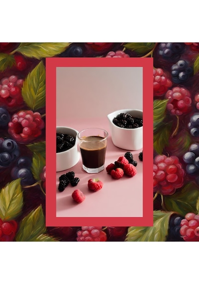 Mim And More Berry & Raspberry Coffee Böğürtlen ve Ahududu Aromalı Kahve Çekirdek Kahve 200 G