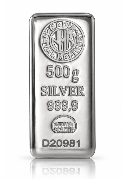 500 Gram Gümüş Külçe