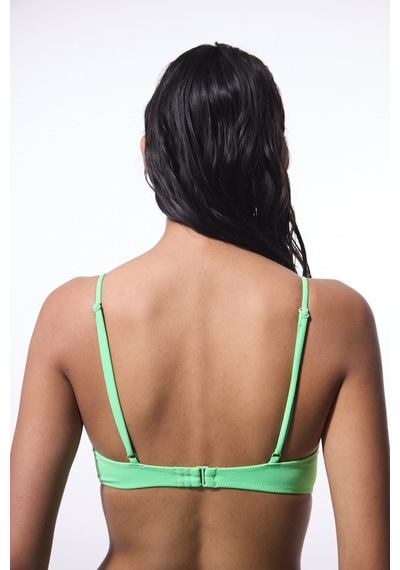 Penti Yeşil Balenli Sabit Askılı Bikini Üstü