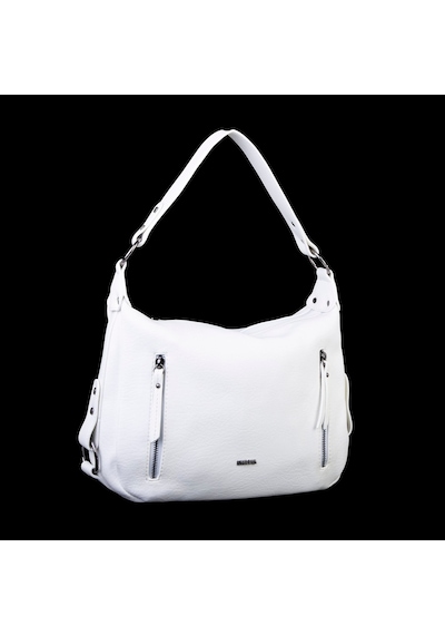 Nas Bag Çok Gözlü Kadın Omuz Ve Çapraz Çanta 33x25 Cm Beyaz Victoria