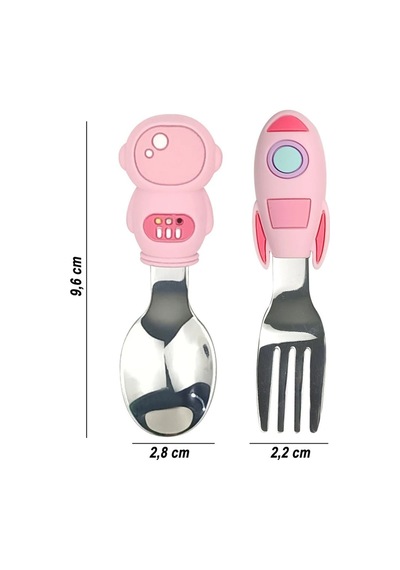 Jojobebek Kaşık Çatal Seti, Ergonomik Kısa Saplı Silikon, Paslanmaz Çelik Uçlu, Saklama Kutulu, (9-24 Ay) Astronot Figürlü (PEMBE) Pembe Jojobebek Kaşık Çatal Seti, Ergonomik Kısa Saplı Silikon, Paslanmaz Çelik Uçlu, Saklama Kutulu, (9-24 Ay) Astronot Figürlü (PEMBE) Pembe