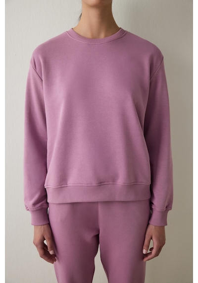 Penti Lila Bisiklet Yaka Oversize Spor Sweatshirt