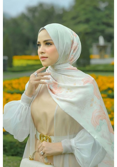 Buttonscarves Friendship Saten Şal - Bonbon Yeşil