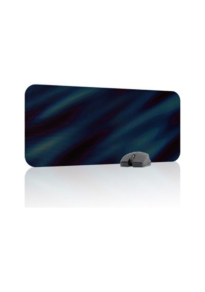 Glitch Kaymaz Dikişli Kauçuk Oyuncu Mousepad V1 - 70x30 Xl Gaming Mouse Pad Fare Altlığı