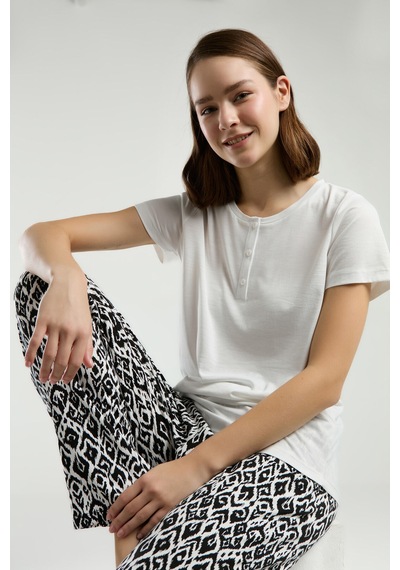 Arnetta Kadın Beyaz Pijama Takımı Ar3241-s-v2 Beyaz