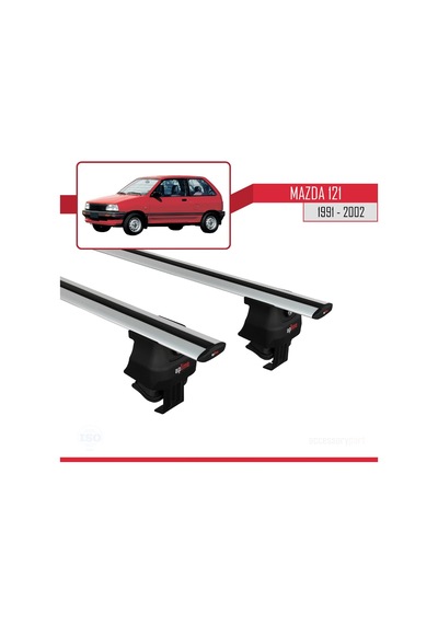 Mazda 121 1991-2002 Arası İle Uyumlu Ace-4 Ara Atkı Tavan Barı Gri