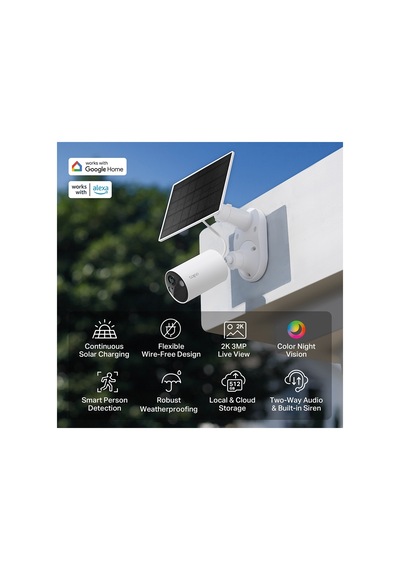 Tp-lınk Tapo Tc82 Kıt C410 Kıt , 2k, 3,0mpix, Dış Mekan, Ip65, Wifi, 9mt. Renkli Gece Görüşü, İki Yönlü Ses, G