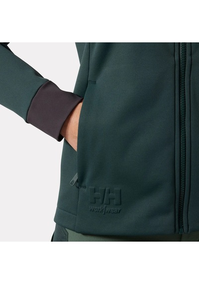 Helly Hansen Workwear Tech Midlayer 72381 Kadın Polar Ceket S-450-koyu Yeşil Darkest