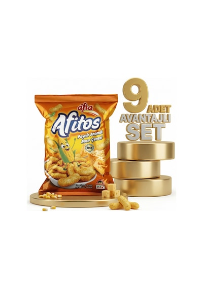 Afia Afitos Peynir Aromalı Mısır Çerezi 9x50 Gr