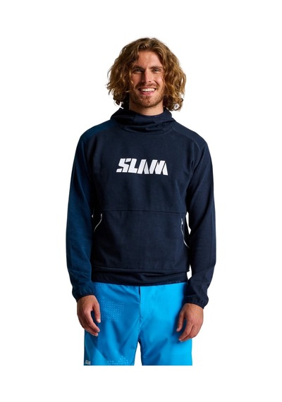 Slam Slam Graphic Hoodie Erkek Mavi Sweatshirt W13 Lacivert