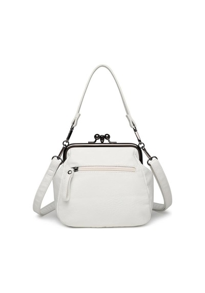 Smart Bags Yıkama Deri Burslu Kadın Omuz Çantası 21-k Barcelona 1848-7 Beyaz