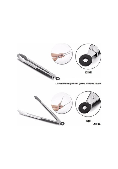 Zem Barbekü Maşa 38 CM