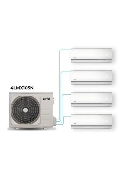 Airfel 4LMX105 9+9+12+18 İç + 36.000 BTU Dış Inverter Multi Split Klima