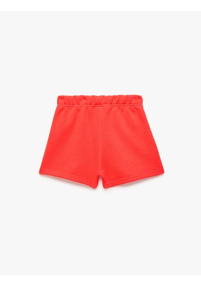 Koton Beli Lastikli Pamuk Karışımlı Basic Şort Sarı 6skg40210ak