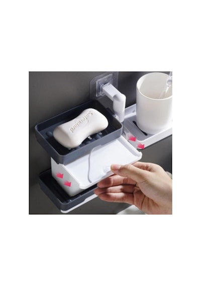 Buççin Online Mağaza Çoklu Sabun Tutucu Fonksiyonel Banyo Sabunluk 4940 Akrilik Çok Renkli