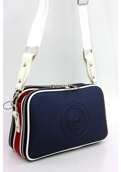 Just Polo Kadın Lakost Ayarlanabilir Askılı Çapraz Omuz Çantası Shoulder Bag Beyaz - Lacivert - Kırmızı