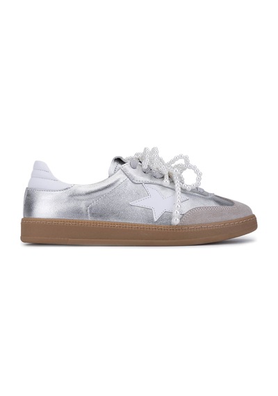 Tamer Tanca Kadın Lame Sneakers & Spor Ayakkabı 1116 28-42 Bn Ayk Sk25-26 Lame Gümüş
