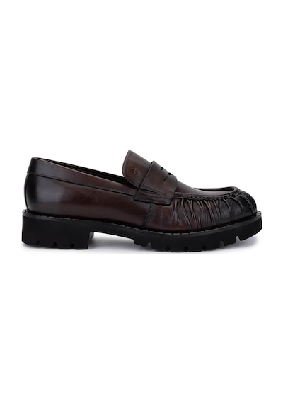 Tamer Tanca Erkek Hakiki Deri Kahverengi Loafer Ayakkabı 987 231 Erk Ayk Sk25-26 Kahve Dr Kahverengi