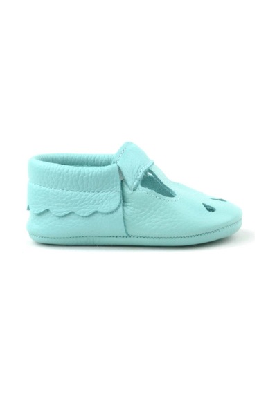 Hapshoe Kids Hakiki Deri Yeşil Lastikli Kız Bebek Patik Yeşil