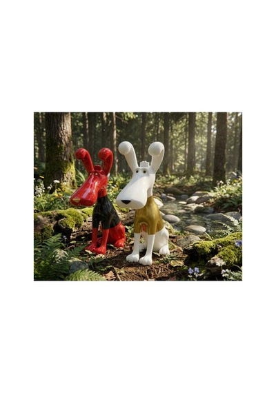 River World Figürü Sevimli Köpek Polyester 76818693