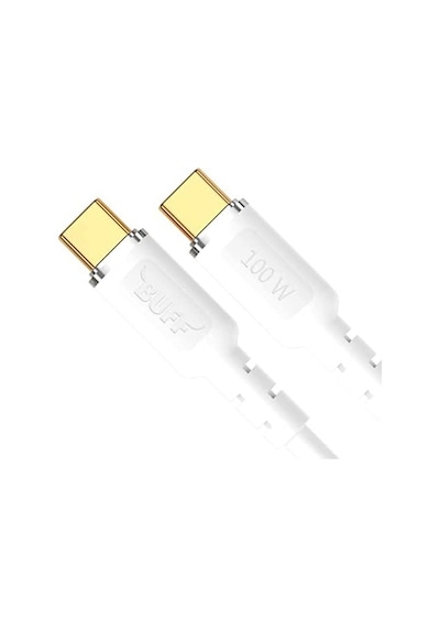 Bl67 Pd 100w Type-c To Type-c 5.0a 1.2m Data Ve Şarj Kablosu Beyaz