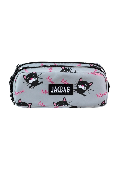 Jacbag Dual Pouch-iki Bölmeli Kalem Kutusu Dual Pouch-miyav renkli