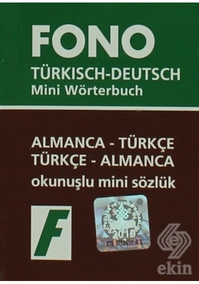 Mini Sözlük Almanca-Türkçe/Türkçe-Almanca- Fono Yayınları