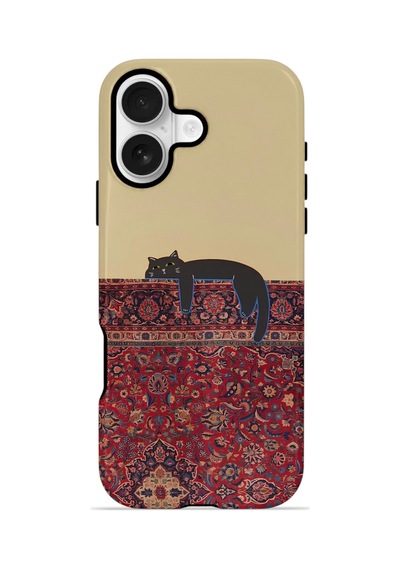 Apple iPhone Uyumlu 17 Vorian Çift Katmanlı Kılıf Persian Cat Lounge