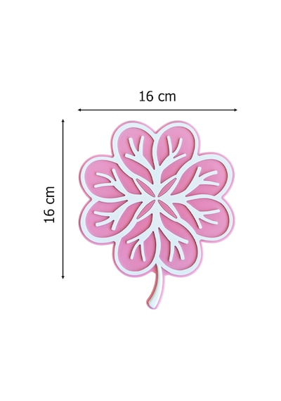 Yaprak Model Gider Koku Önleyici Silikon Mat Banyo Mutfak Balkon Lavabo Gider Kapağı 16x16cm