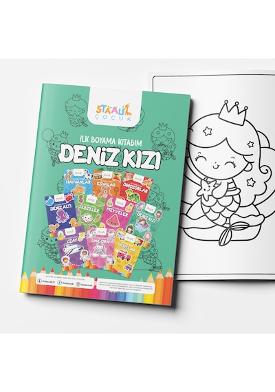 İlk Boyama Kitabım - Deniz Kızı