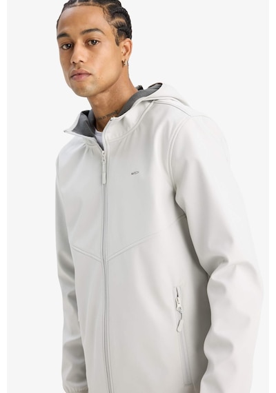Defacto Rüzgar Geçirmez Su İtici Softshell Yağmurluk A2122AX24AU Gri