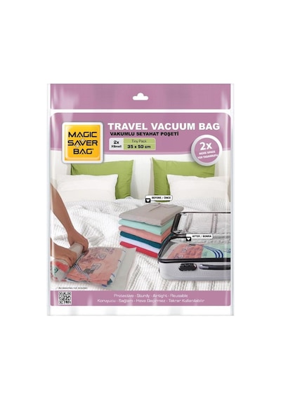 Magic Saver Bag 2'Li Seyahat Poşeti Roll-Up Xs Magic Saver Bag 2'Li Seyahat Poşeti Roll-Up Xs