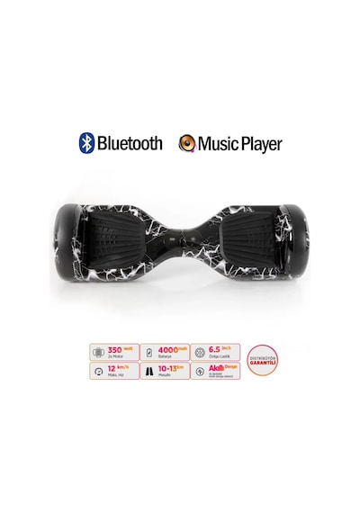 Citymate Elektrikli Kaykay Hoverboard Akıllı Denge 6.5 Inch + Hoverkart + Çanta Extrem50 Paket D02
