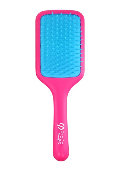 Comfy Brush Saç Fırçası - Esnek, Geniş Yüzeyli Düğüm Açıcı Fuşya