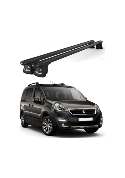 Trio-ı Peugeot Tepee 2009 Ve Sonrası Uyumlu Siyah Kilitli Ara Atkı 135cm Port Bagaj Tavan Barı