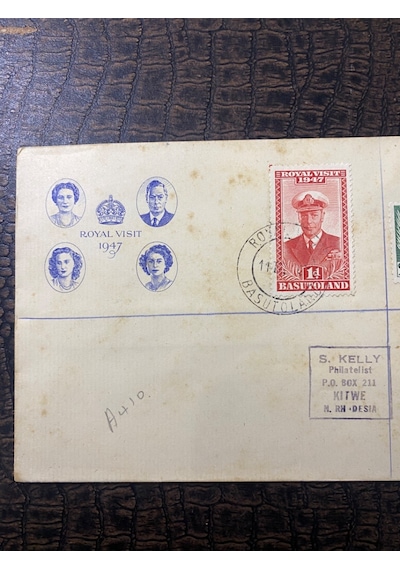 1947 Kraliyet Ziyareti İngiliz Sömürge Tam Seri Pulları Ve Özel Gün Damgalı Royal Visit 1947 Fdc