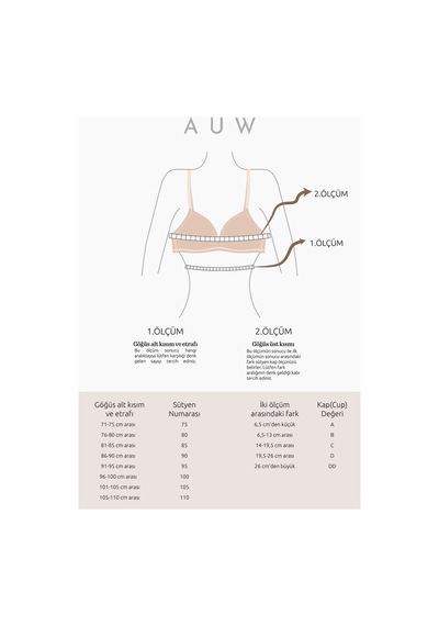 Auw Lımber Üçgen Sütyen Aydinunderwear Siyah