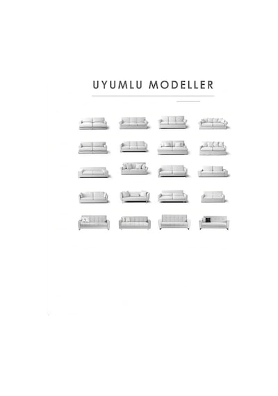 Bohem Desen Jakarlı 3 Kişilik Kanepe Örtüsü / Lastikli Koltuk Örtüsü /çekyat Örtüsü/ Koltuk Kılıfı Taş Diğer