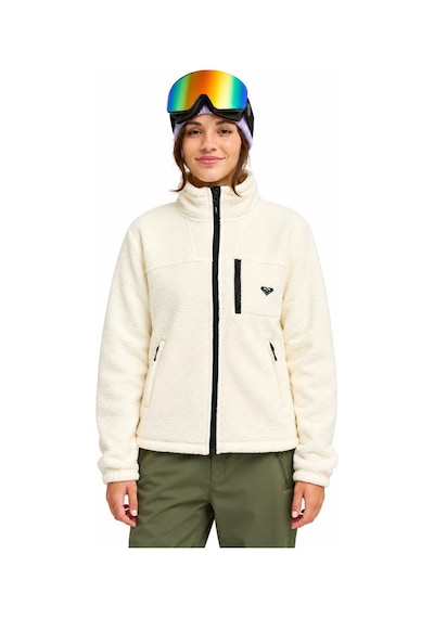 Roxy Alabama Full Zip Solid Kadın Polar-erjft05100 Kırık Beyaz